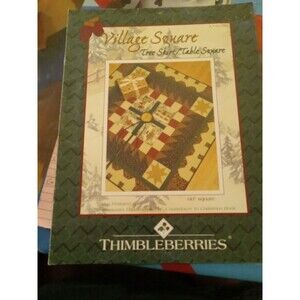 Village Square Tree Skirt/Table Square by Thimbleberries 60" square LJ92370